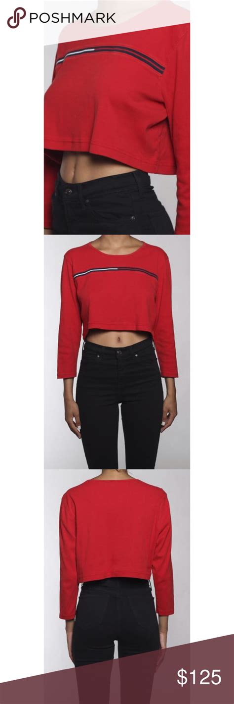 tommy hilfiger crop top vintage